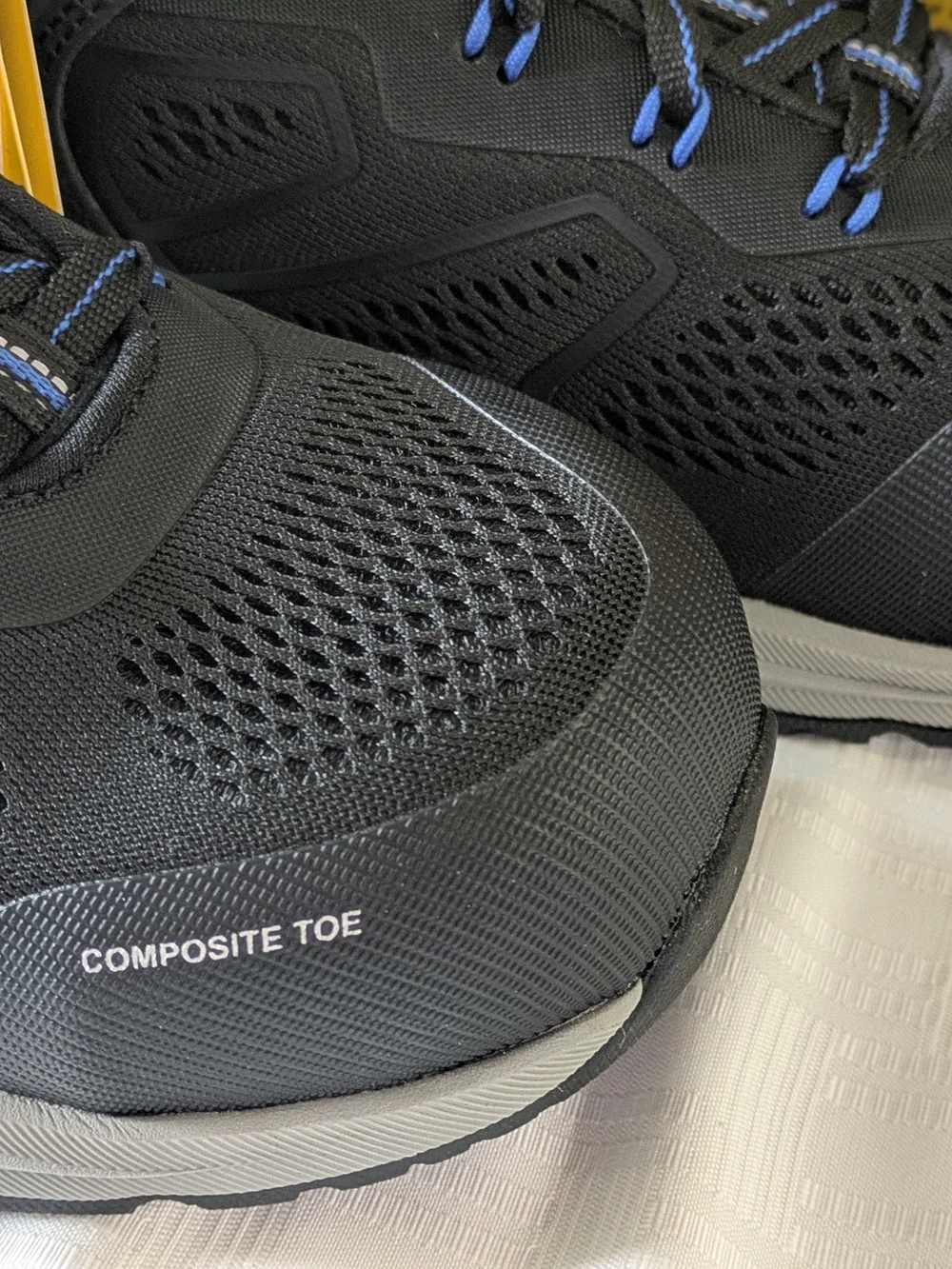 ​Herman Survivors Cassle Womens Composite Toe Work Shoes Black Blue Size 8.5 NWT